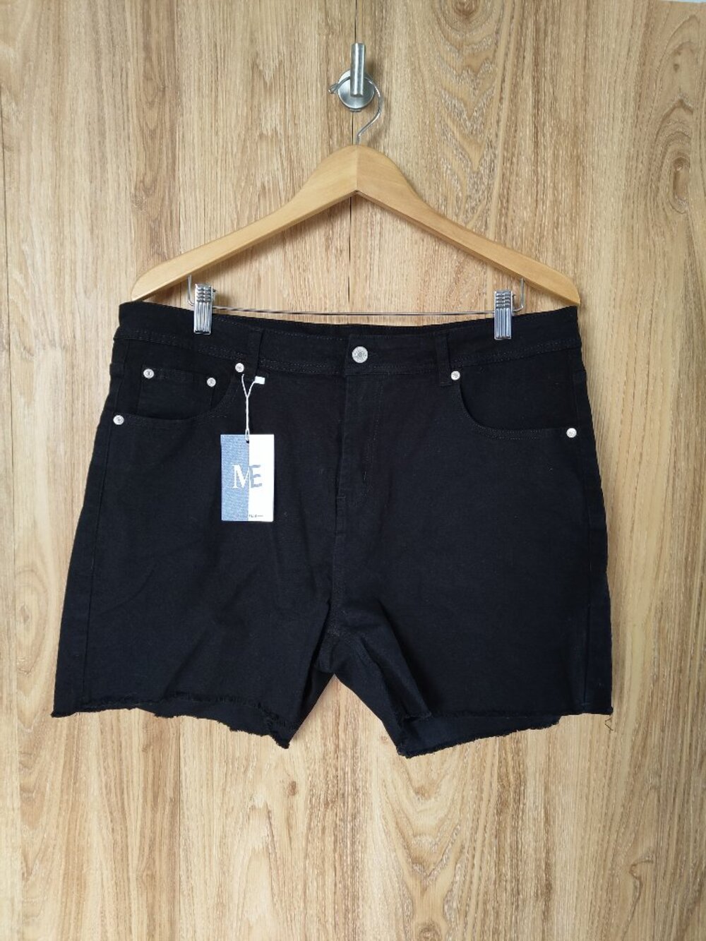 ME Black Jean Shorts